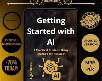 AI for Business Ebook | ChatGPT Guide for Entrepreneurs | Boost Productivity and Online Income | Digital Download