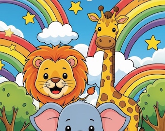 Printable Animal Coloring Pages for Kids (40 Pages)