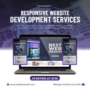 Custom Website Design Service | WordPress & Next.js Web Development | Small Business Website | Landing Page | Responsive Web Design