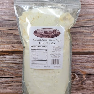 Millstone Acres Amish Churned Style Salted Butter Powder 26oz Resealable Package