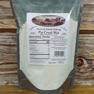 Amish Pie Crust Mix: Natural Honey Sweetened Dough, Clean Label Ingredients