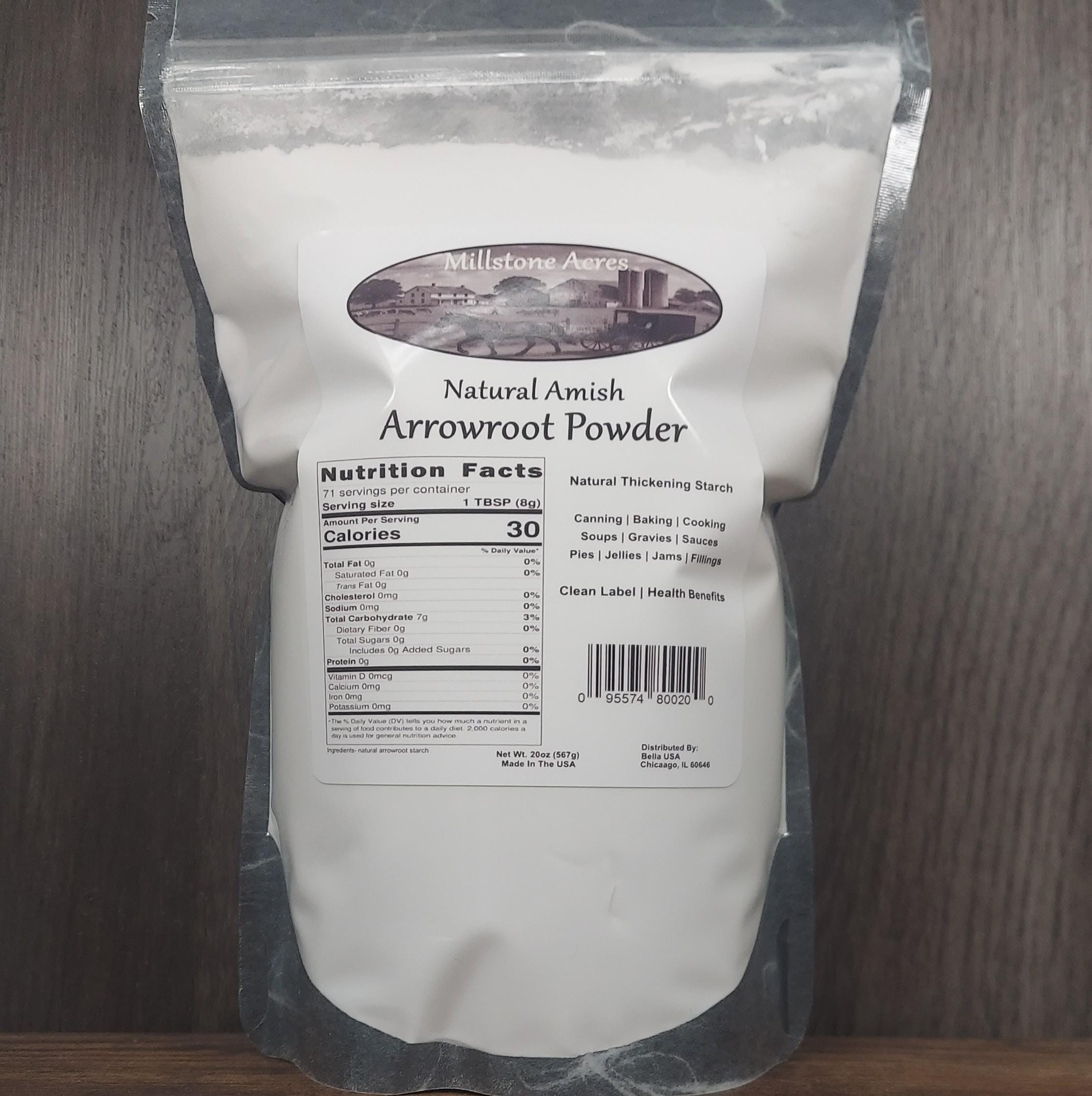 Arrowroot Powder Cooked Natural Amish Arrowroot Powder | Gluten-free Thickener for Baking ...