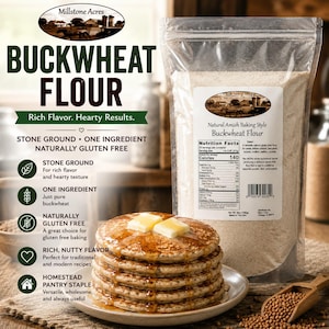 Buckwheat Flour for Pancakes & Baking | Stone Ground Gluten Free Flour