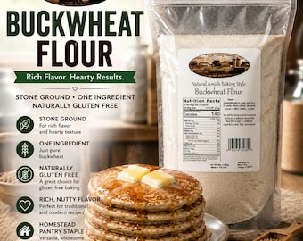 Buckwheat Flour for Pancakes & Baking | Stone Ground Gluten Free Flour