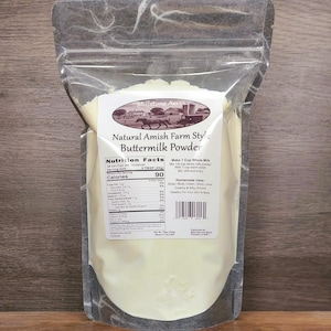 babeurre en poudre style amish | Entièrement naturel | D'origine laitière du Midwest, élevage sans OGM de pâturage