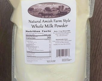 Whole Milk Powder Natural Amish Style – Fresh Dairy Baking & Cooking Ingredient