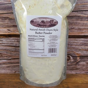 Millstone Acres Amish Churned Style Salted Butter Powder 26oz Resealable Package