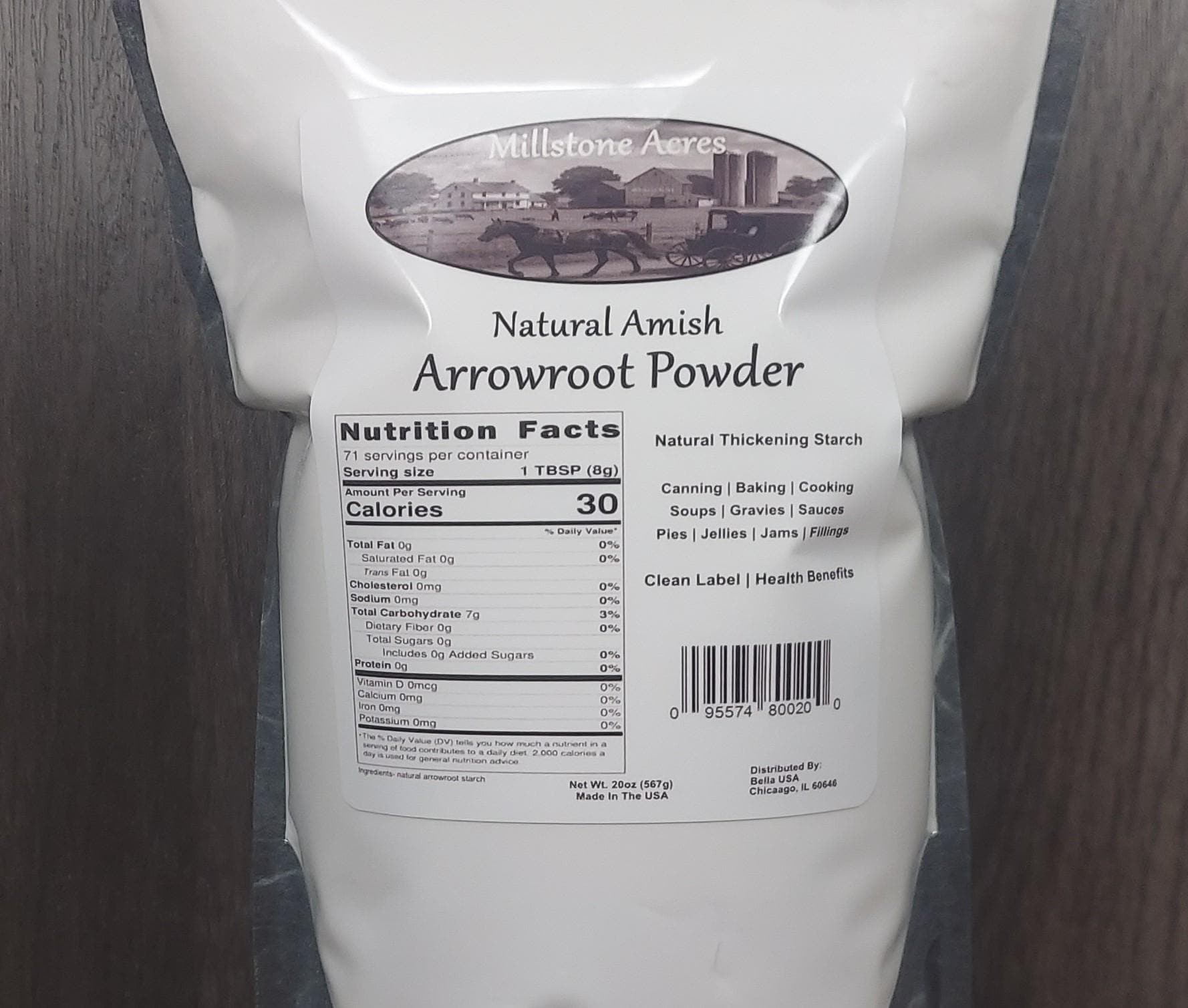 Arrowroot Powder Cooked Natural Amish Arrowroot Powder | Gluten-free Thickener for Baking ...