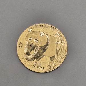 1/10 Oz 2001 Gold Panda Coin Chinese Collectable Bullion Coin