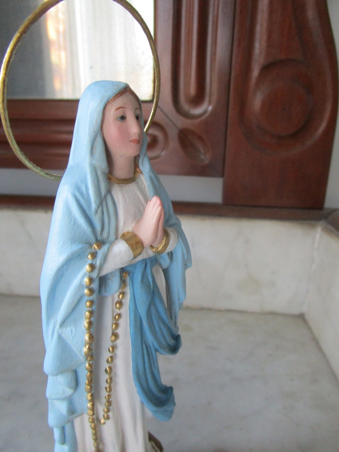 Onze Lieve Vrouw van Lourdes Standbeeld , Frankrijk Heilige Maagd Maria ...
