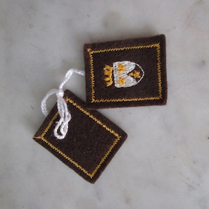 Scapular of the Virgin of Mount Carmel, Embroidered Scapular of Our Lady of Mount Carmel