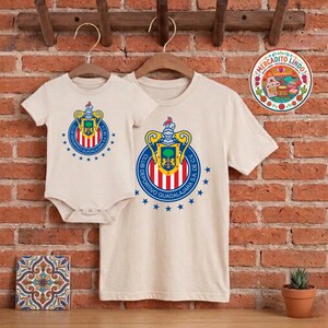 Chivas Guadalajara Matching Outfits | Mexican Soccer Fan Shirts | Mercadito Lindo immagine 4