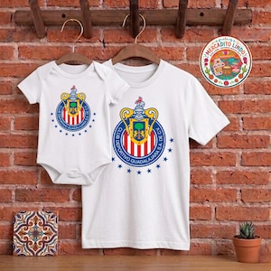 Chivas Guadalajara Matching Outfits | Mexican Soccer Fan Shirts | Mercadito Lindo immagine 2