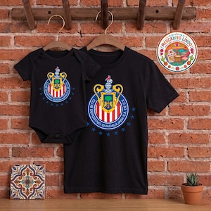Chivas Guadalajara Matching Outfits | Mexican Soccer Fan Shirts | Mercadito Lindo immagine 3