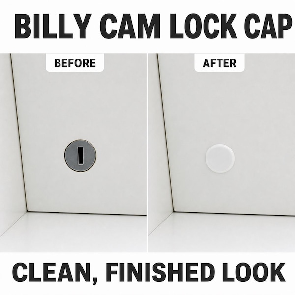 Cam lock caps for BILLY
