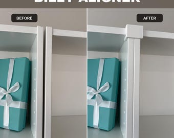 Clip di allineamento per librerie IKEA BILLY / Connettore a scatto / Senza foratura per librerie adiacenti