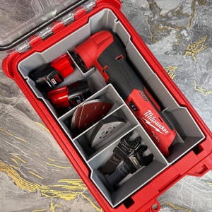 Inserto organizador Milwaukee Packout para multiherramienta M12/estuche de herramientas – Compatible con Packout 48-22-8435