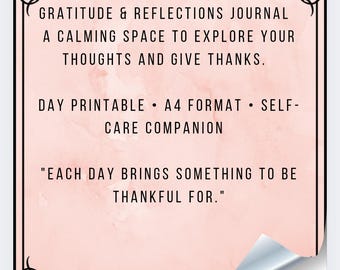 Undated Digital Planner PDF: Gratitude Journal & Self-Care - GoodNotes, iPad, A4