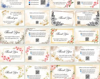 Editable Card Template | Canva Design | Thank You, Business, Loyalty & More | Printable | Instant Download