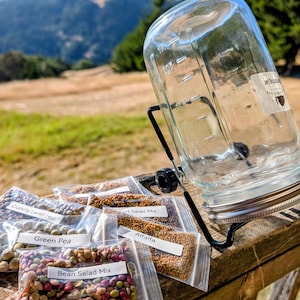 Organic Mason Jar Sprouting Kit | Complete Countertop Sprout Grower | Certified Organic Seeds