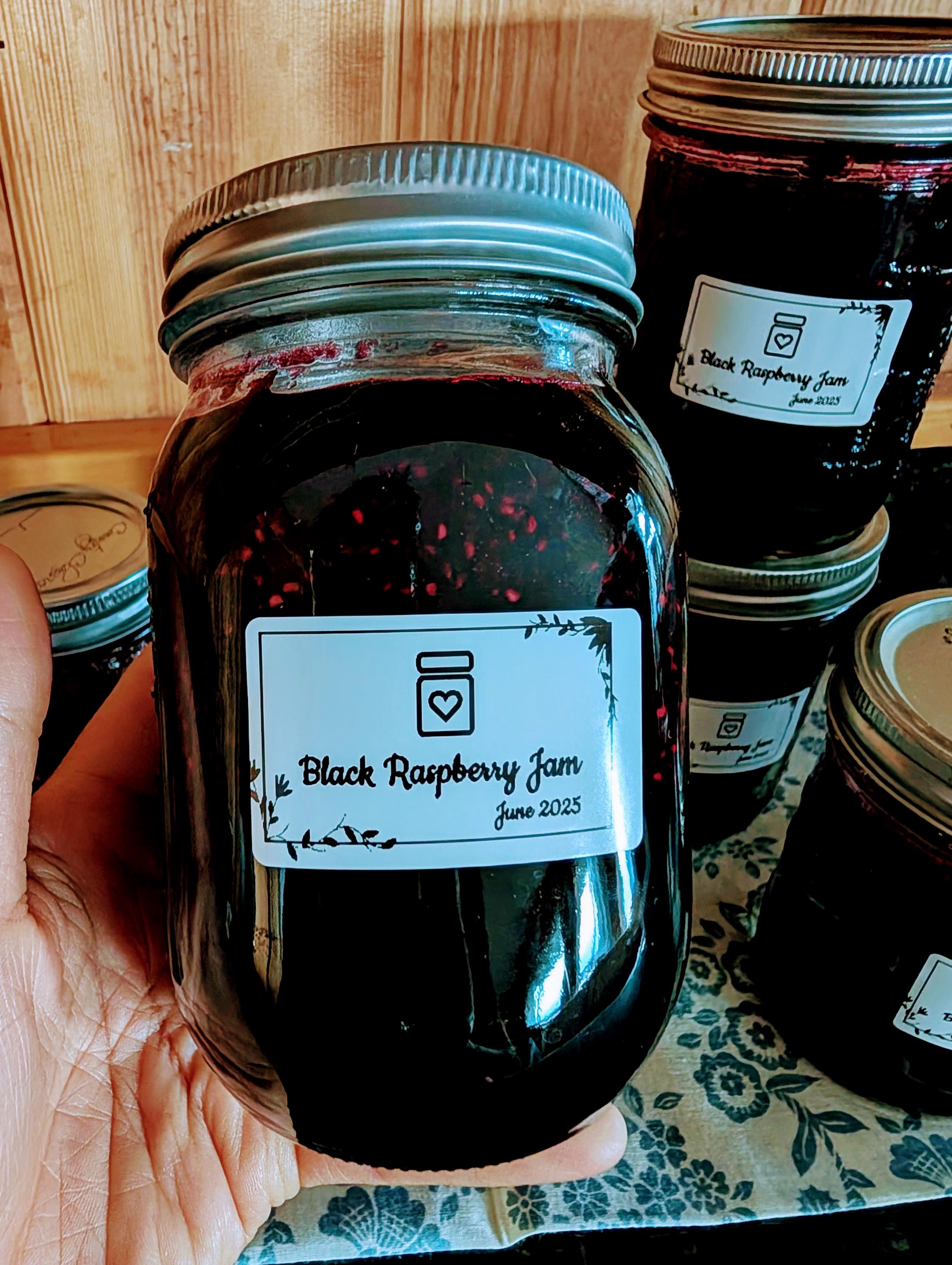 Haf Pint Raspberry Wild Blackcap Raspberry Jam | Homemade | Wild-foraged | Regular, Low ...