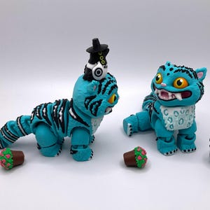 5&quot; Long Blue Tiger (Flexible 3D Print)