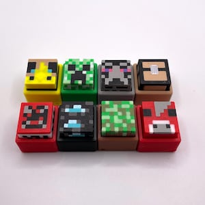 Minecraft Fidget Clickers (Standard or Silenced) Complete Set of 8