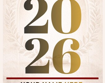 Editable Graduation Announcement Template | Class of 2026 Invite | Canva Graduation Card | Digital Download