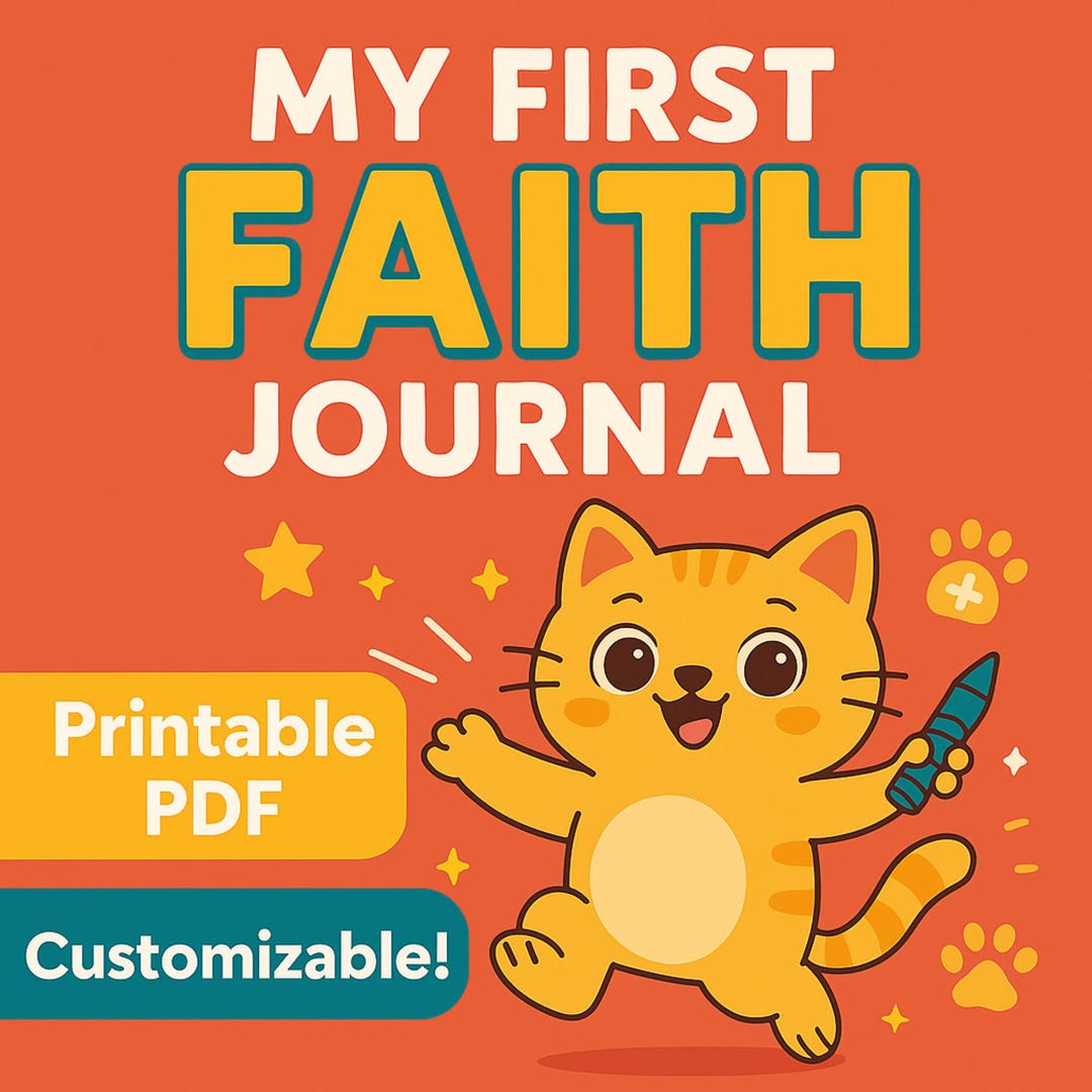 My First Faith Journal for Kids | Christian Feelings & Prayer Journal ...