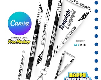 Modèle de tour de cou modifiable : motif sur toile noir et blanc (90 x2 cm)