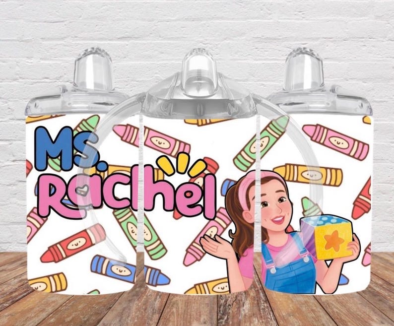 Vaso de aprendizaje personalizado para niños pequeños / Vaso antiderrame crayons