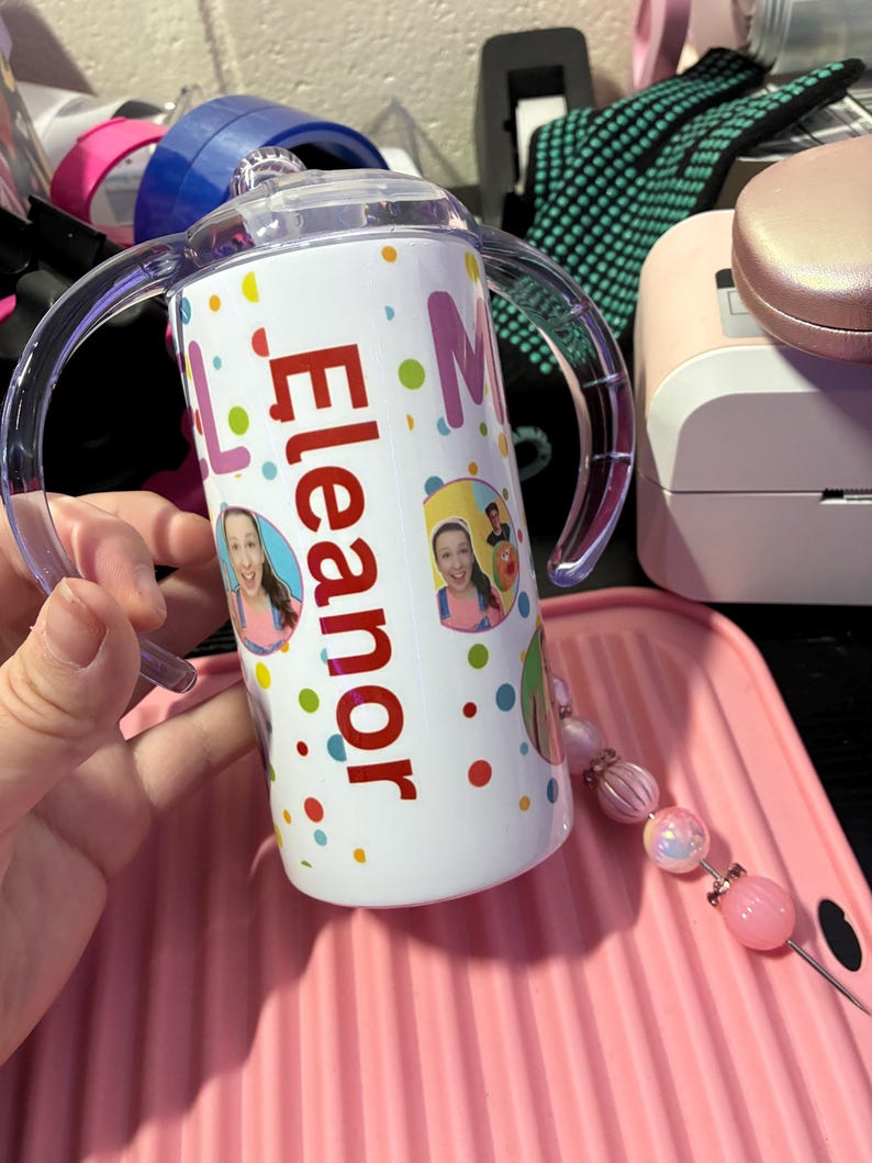 Vaso de aprendizaje personalizado para niños pequeños / Vaso antiderrame imagen 7