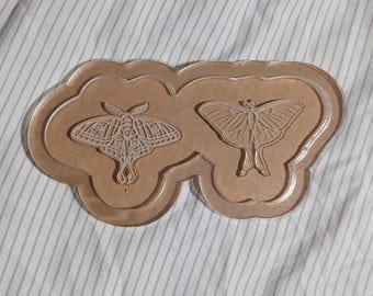 Silikonform für Resin und Ton, klar oder color, uv resin luna moth 2 set Schmetterlingsform