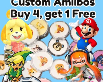 Amiibo Tags | Kompatibel mit Switch, Wii U & 3DS | Wählen Sie Ihre Lieblings-Charaktere - kaufen Sie 4 erhalten Sie 1 gratis