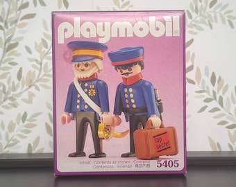 Lot Playmobil Vintage 3544 - Soldats Tuniques Rouges Et Guérite (1978) - Occasion