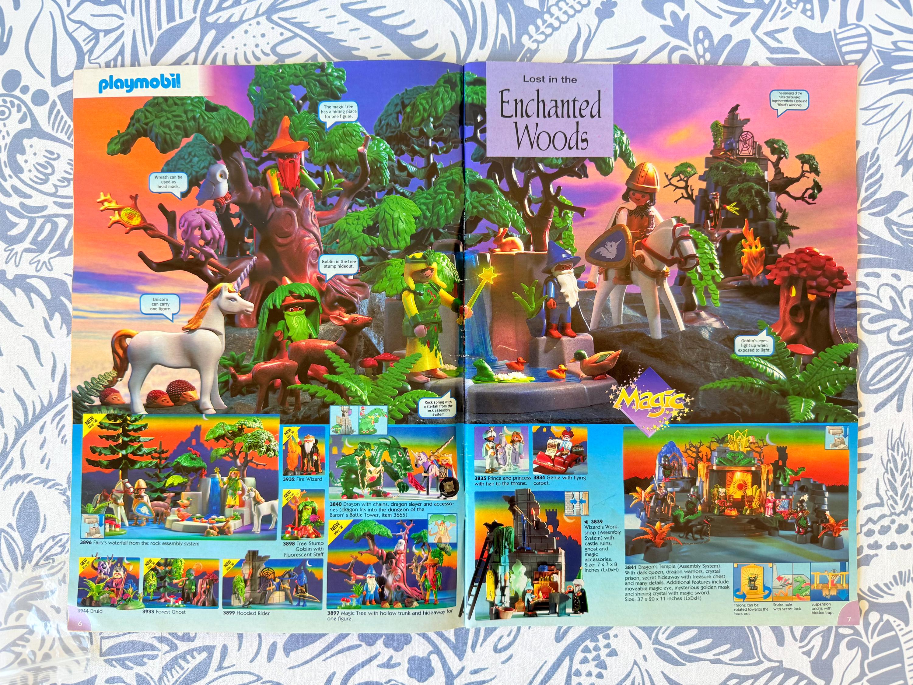 1998 Playmobil 3899 Hooded Knight Rider Set: Enchanted Woods, New