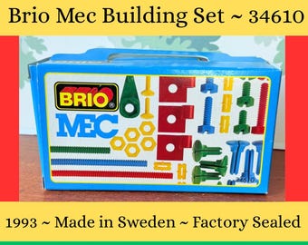 BRIO MECセット BRIO Builder Brio Mec Set#2 34410 Beechwood⁄plastic 84 Pieces RARE