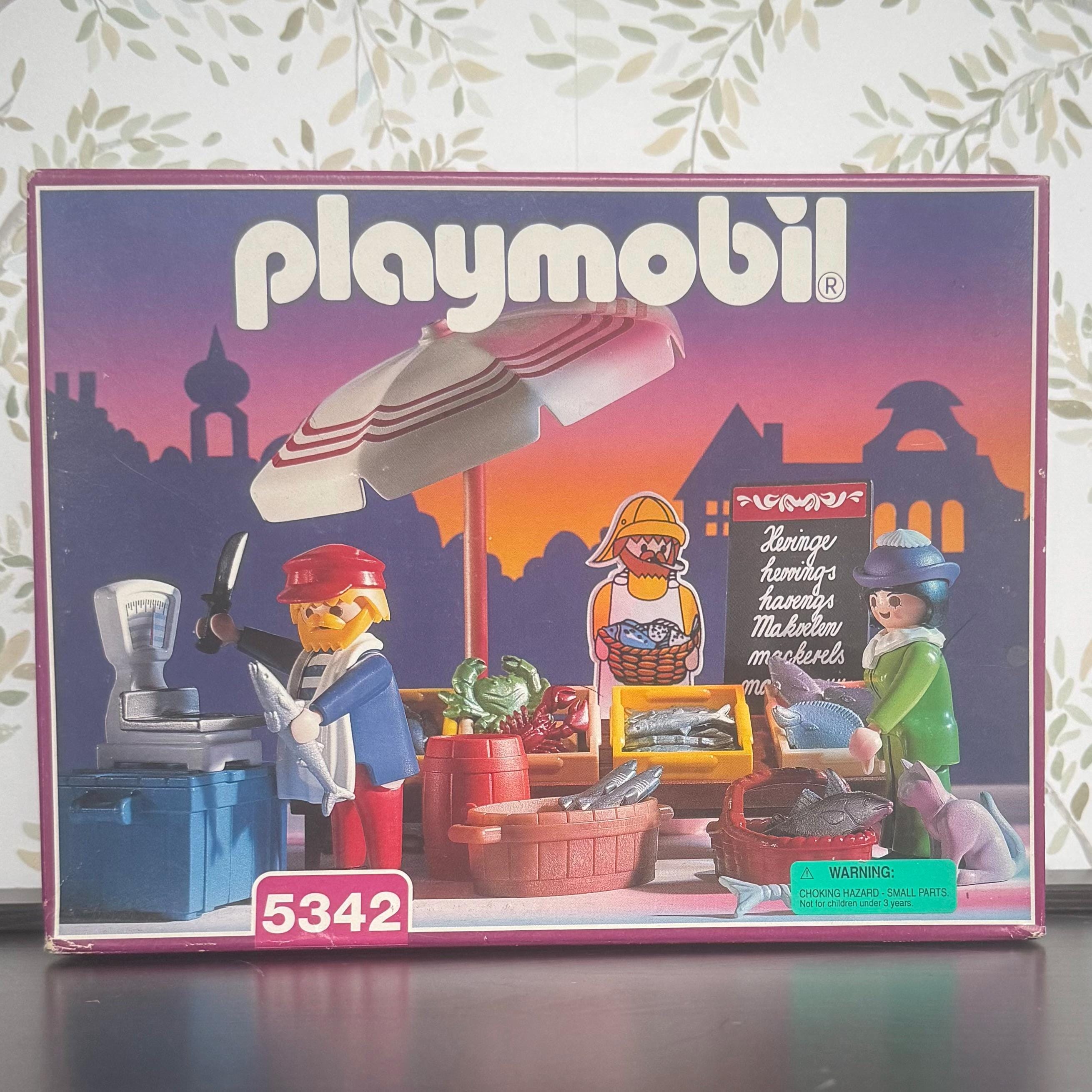 1996 Playmobil 5342 Fish Stand | New in Box Factory Sealed NOS