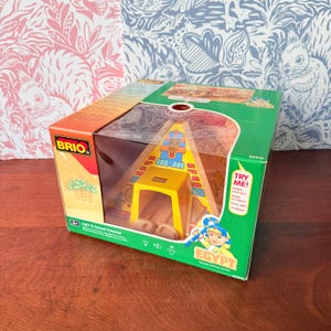 Vintage Brio Light & Sound Pyramid Egypt Set 33919 | Designed Sweden 2003 | NIB NOS | Wooden Railway Accessory w Themed Sounds and Lights
