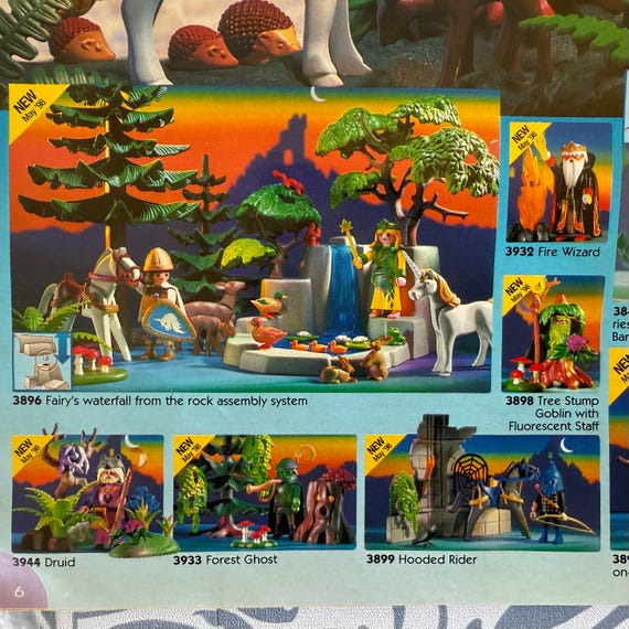 1998 Playmobil 3944 Druid Set: Magic Series, Enchanted Woods, New
