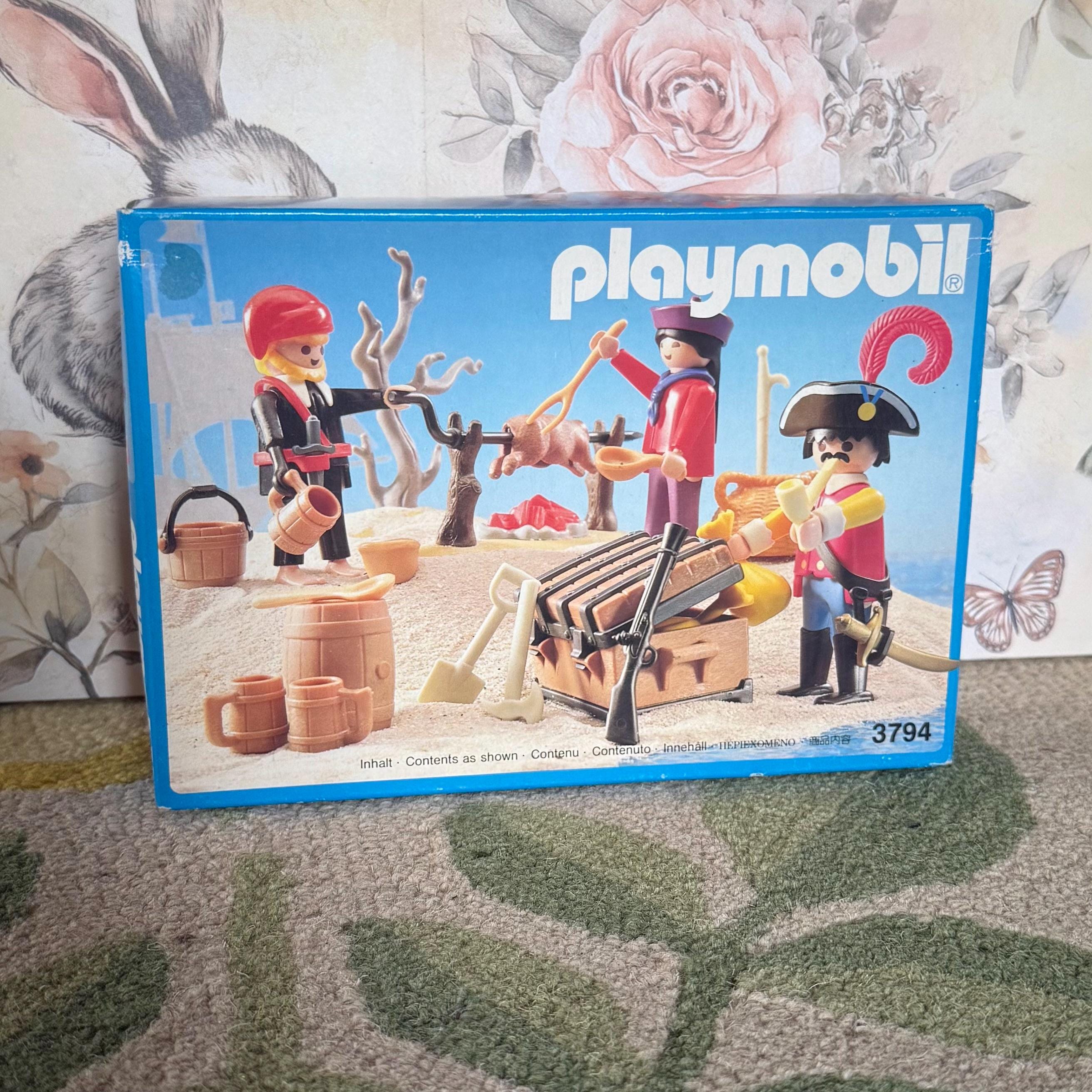 PLAYMOBIL vintage pirates crochet noir bonnet mousquet du set 3794 de