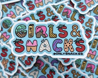 Girls and Snacks Sticker
