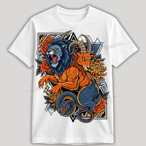 Chimera of Art PNG : legendary creatures, Instant Download, Sublimation Design