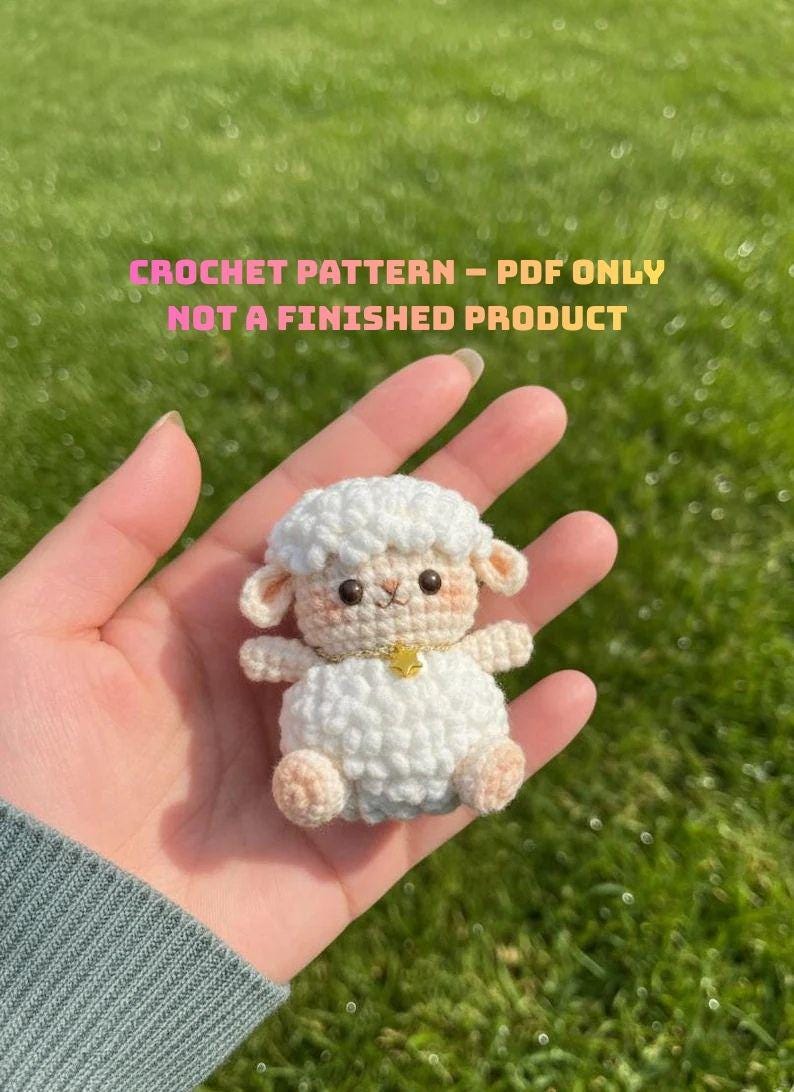 Crochet Lamb Pattern PDF, the Goofy Sheep Crochet Tutorial, Plush