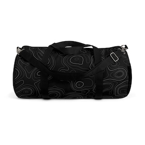 Stylish Black Duffel Bag for Travel, Gym, Workouts, Weekend Getaways, Personalized Gift, Sports Bag