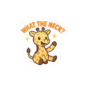 Playful Giraffe Sticker, Cute Nursery Decor, Kids Room, Gifts for Children, Fun Accessories, Animal Lover Gift
