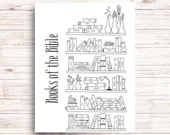 Books of the Bible Reading Tracker Coloring Page: Christian Printable (PDF Download)