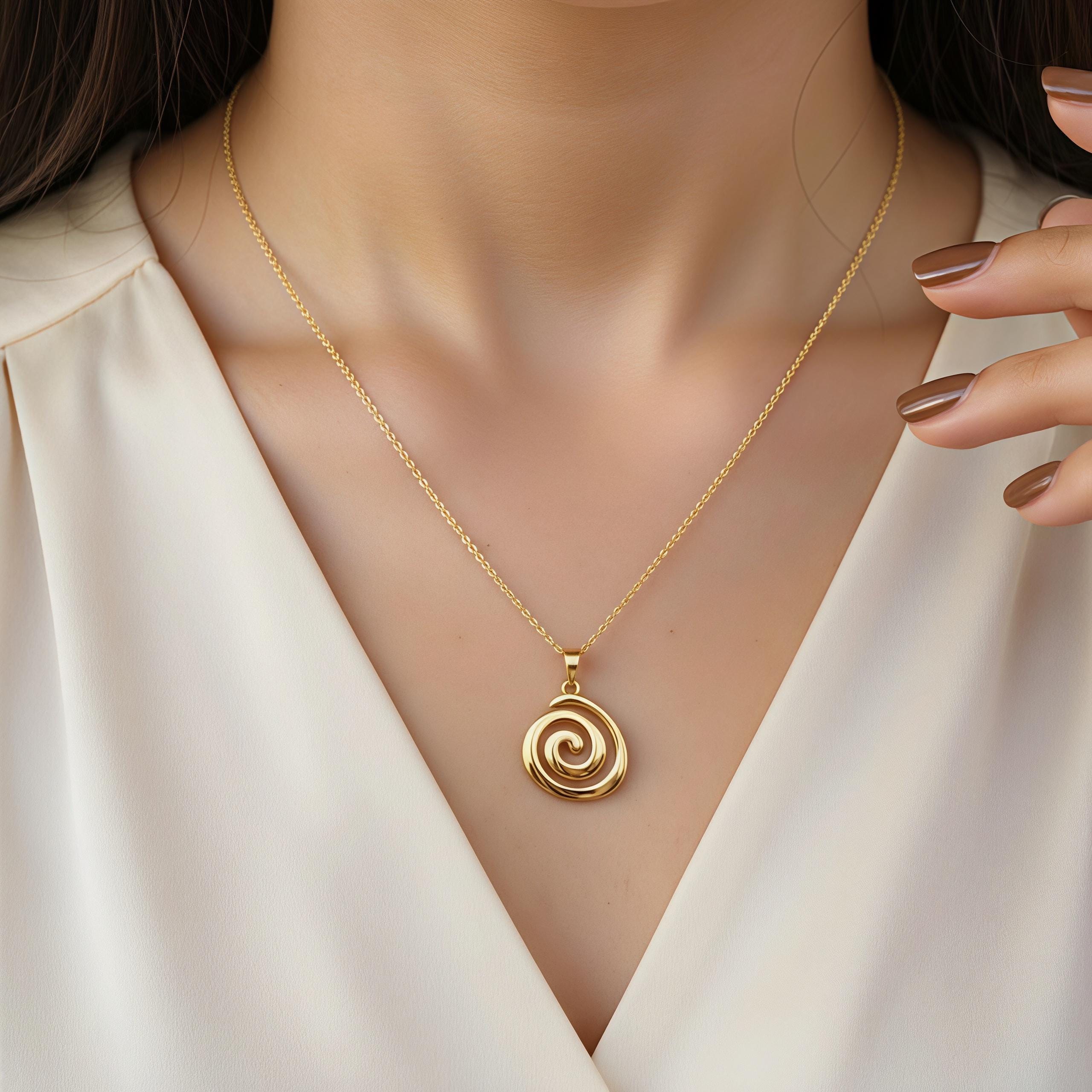 スパイラルネックレス - Etsy 日本