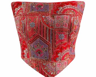 Zariya Embroidered Corset Top: Patchwork Threadwork Bodice – Festive Evening Wear - Available in multiple colors