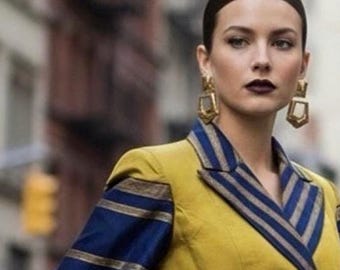 Vintage Silk Blazer Pant Set